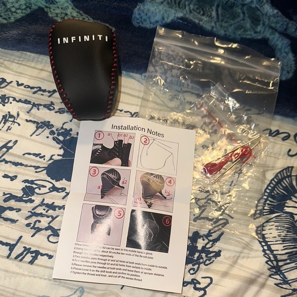 Infiniti Black Gear Shift Knob Cover - Picture 1 of 3